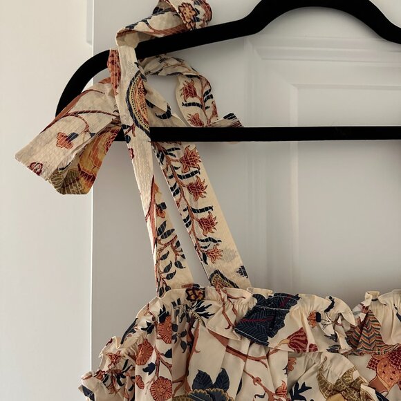 NWT Ulla Johnson Cleo Ruffled Floral Cotton Top Size 4 - Picture 9 of 15